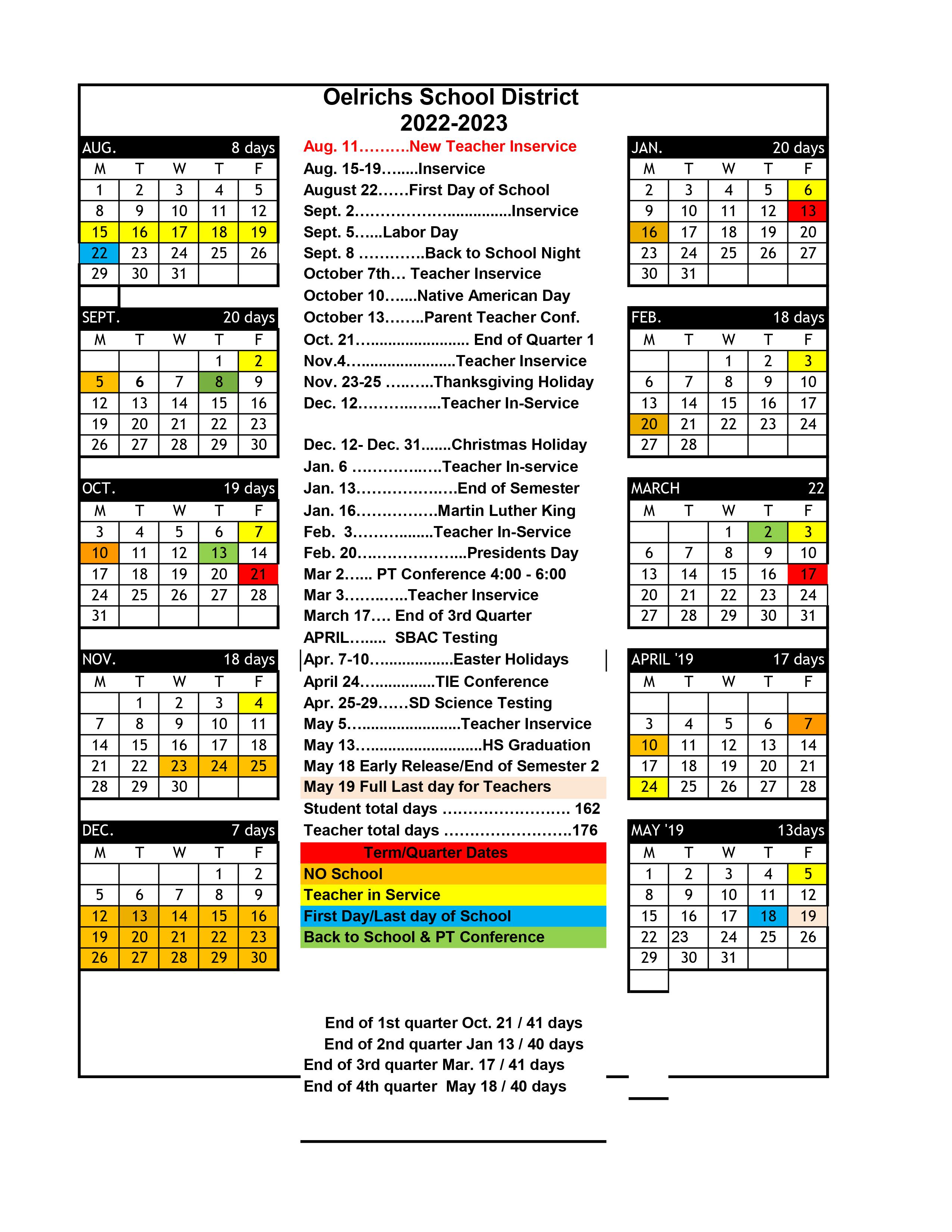 School Calendars